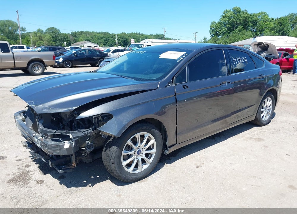 2017 FORD FUSION S VIN: 3FA6P0G77HR108531