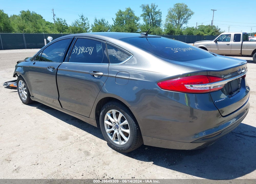 2017 FORD FUSION S VIN: 3FA6P0G77HR108531
