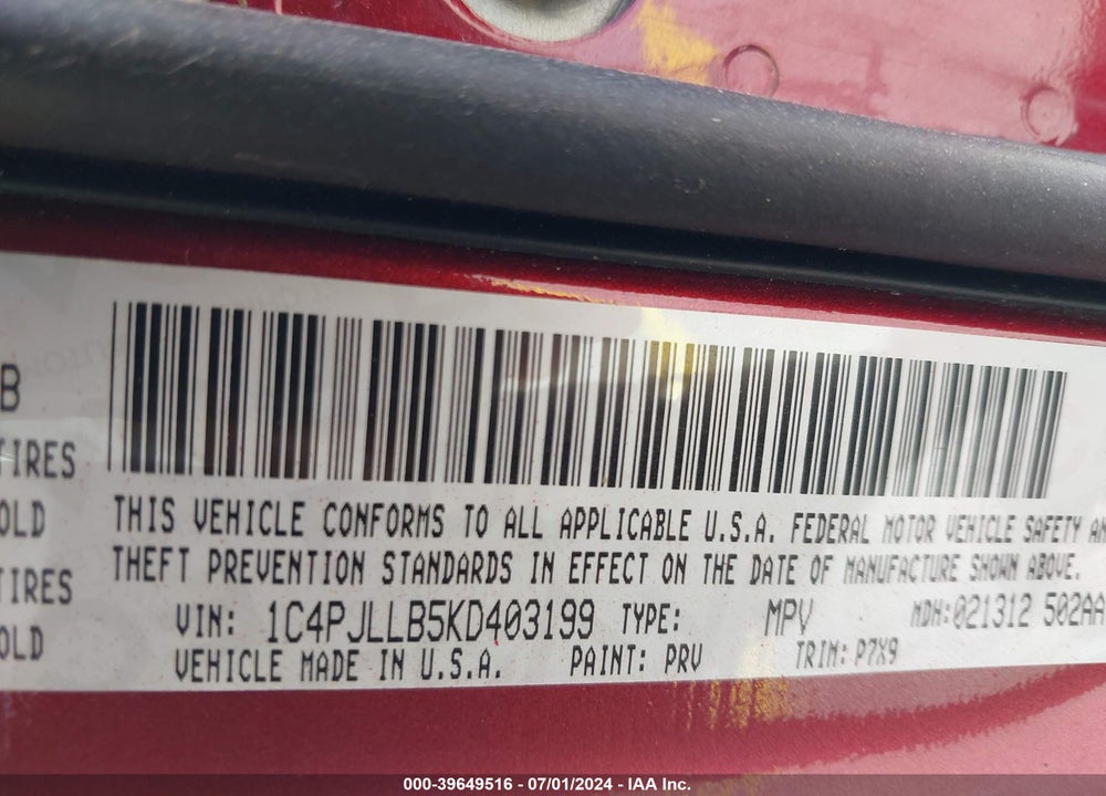 2019 JEEP CHEROKEE LATITUDE PLUS FWD VIN: 1C4PJLLB5KD403199