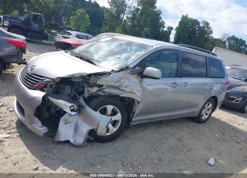 2014 TOYOTA SIENNA LE V6 8 PASSENGER VIN: 5TDKK3DC0ES485639