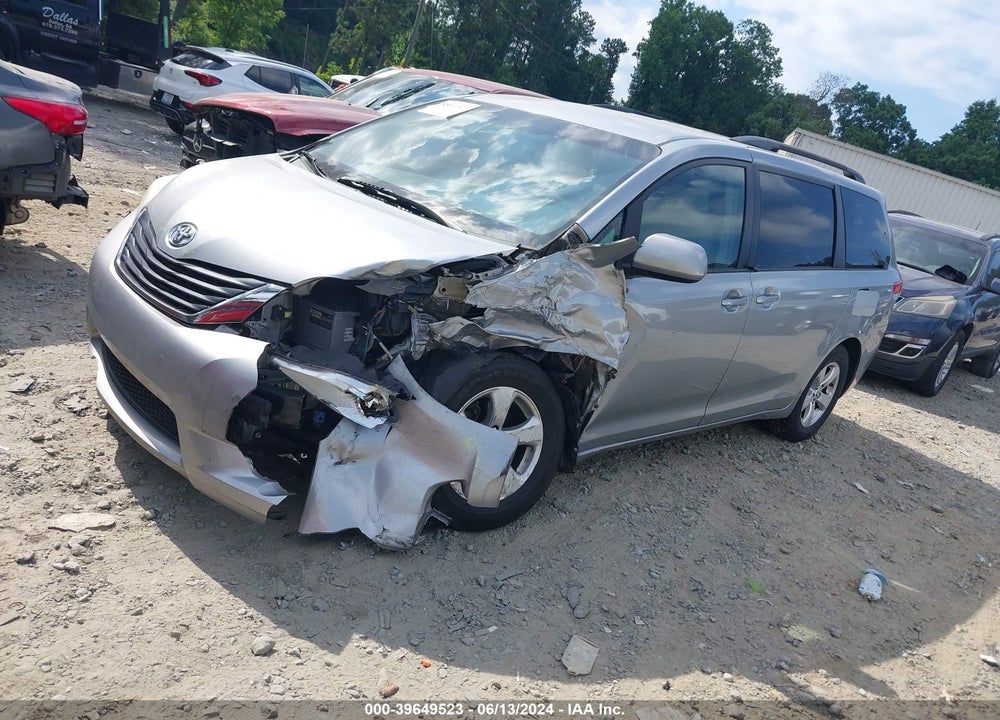 2014 TOYOTA SIENNA LE V6 8 PASSENGER VIN: 5TDKK3DC0ES485639