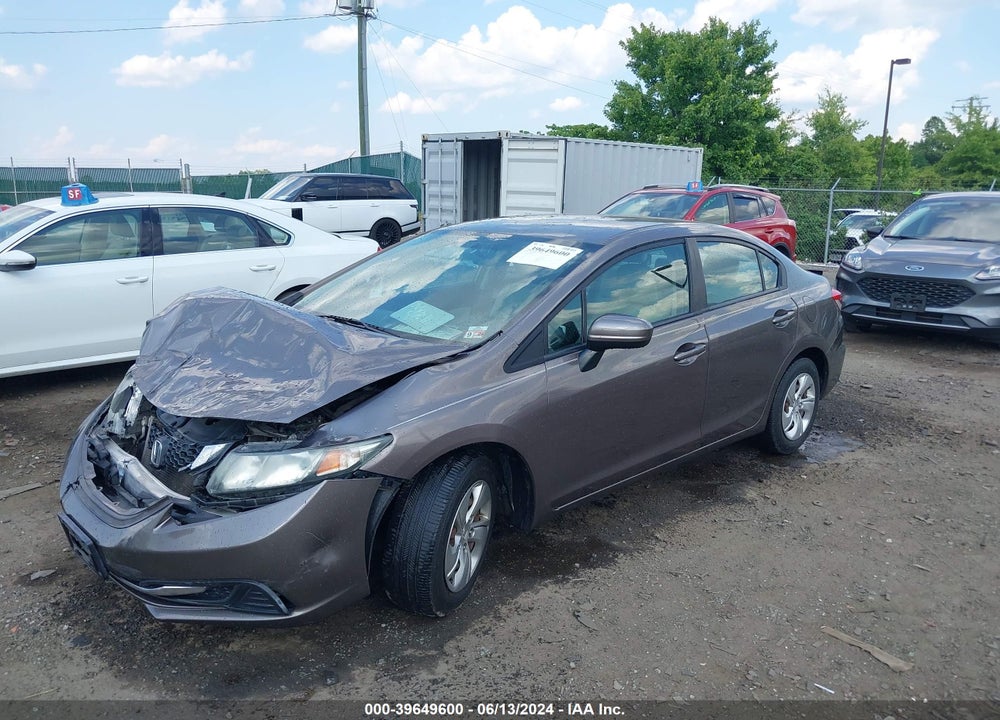 2014 HONDA CIVIC LX VIN: 19XFB2F58EE223243