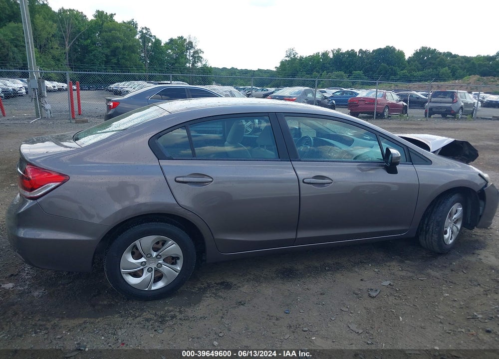 2014 HONDA CIVIC LX VIN: 19XFB2F58EE223243