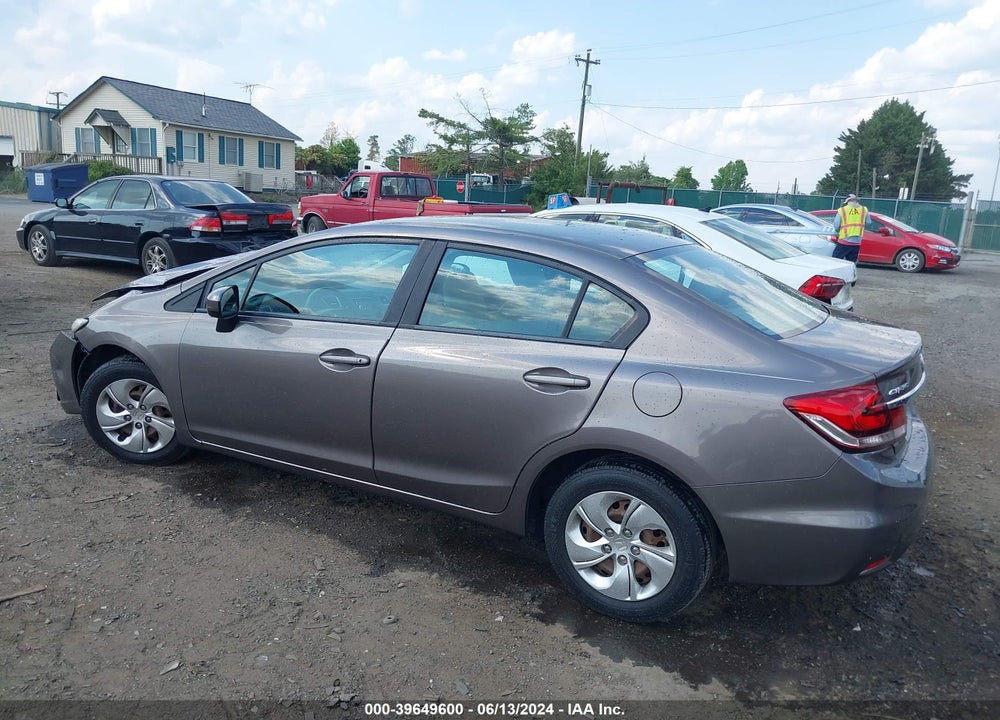 2014 HONDA CIVIC LX VIN: 19XFB2F58EE223243