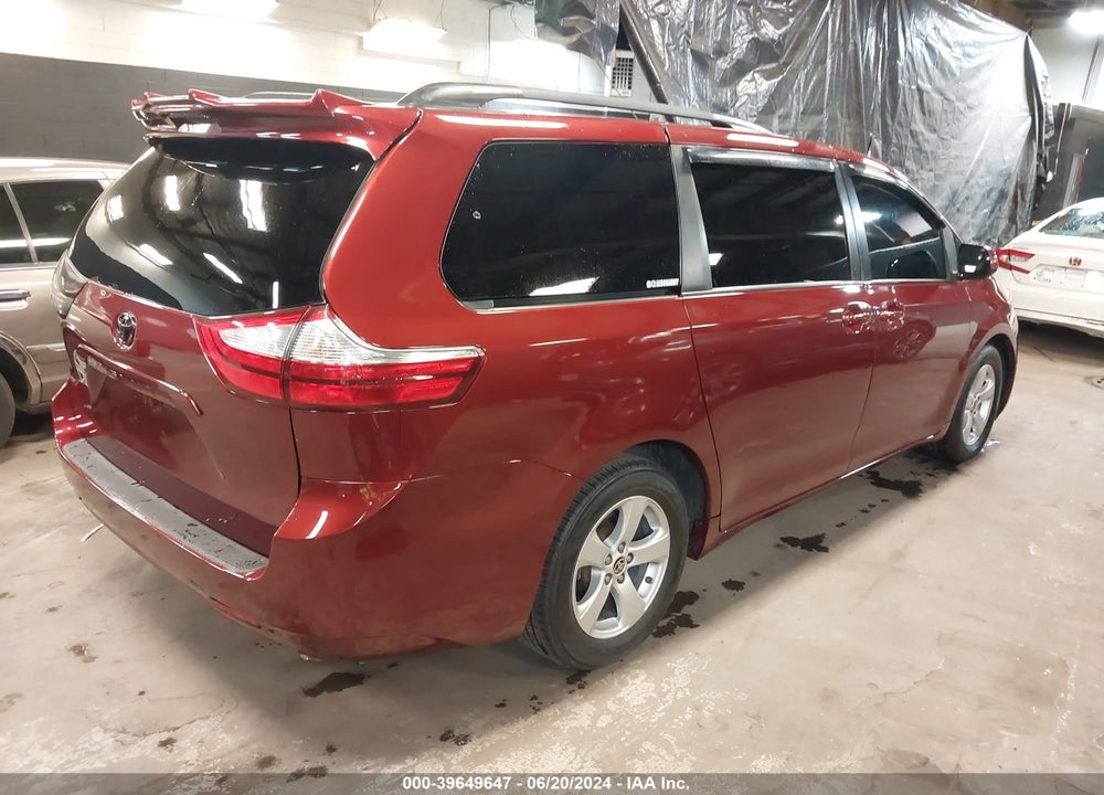 2017 TOYOTA SIENNA LE 8 PASSENGER VIN: 5TDKZ3DC5HS825027