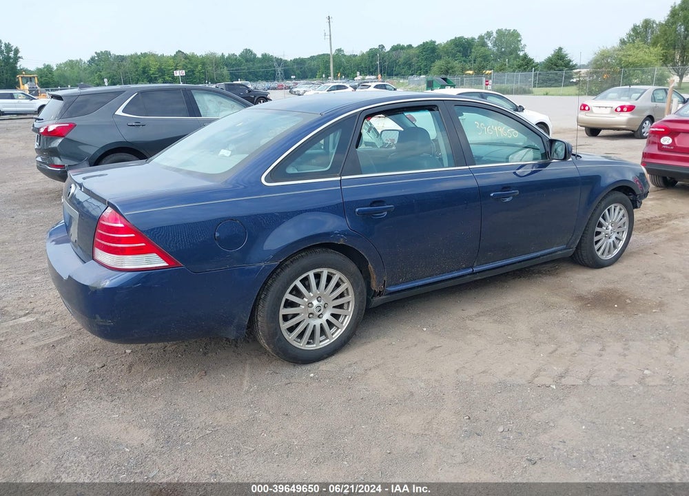 2006 MERCURY MONTEGO PREMIER VIN: 1MEFM42146G615807