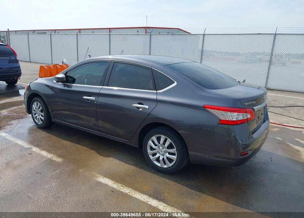 2014 NISSAN SENTRA S VIN: 3N1AB7APXEY341795