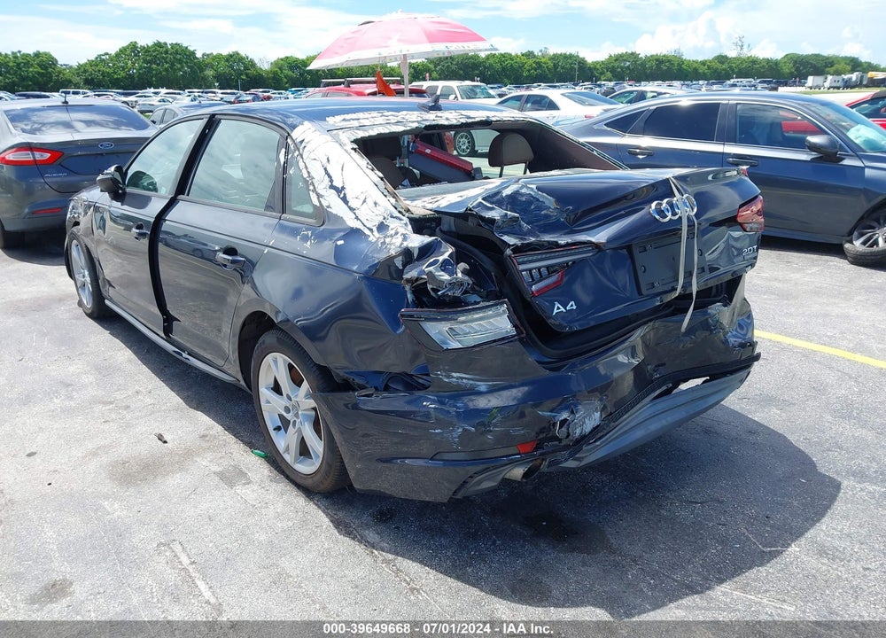 2018 AUDI A4 2.0T PREMIUM/2.0T TECH PREMIUM VIN: WAUDNAF49JA116342