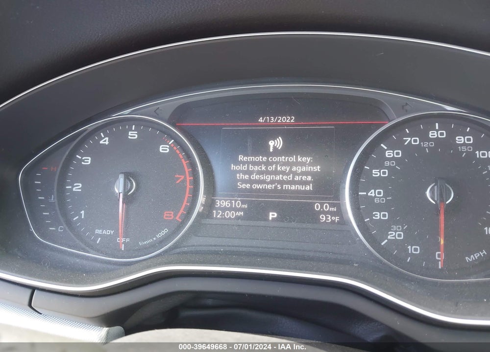 2018 AUDI A4 2.0T PREMIUM/2.0T TECH PREMIUM VIN: WAUDNAF49JA116342