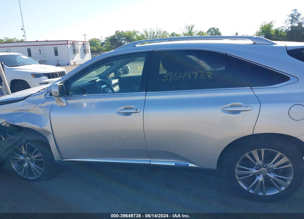 2013 LEXUS RX 450H VIN: JTJBC1BAXD2052447