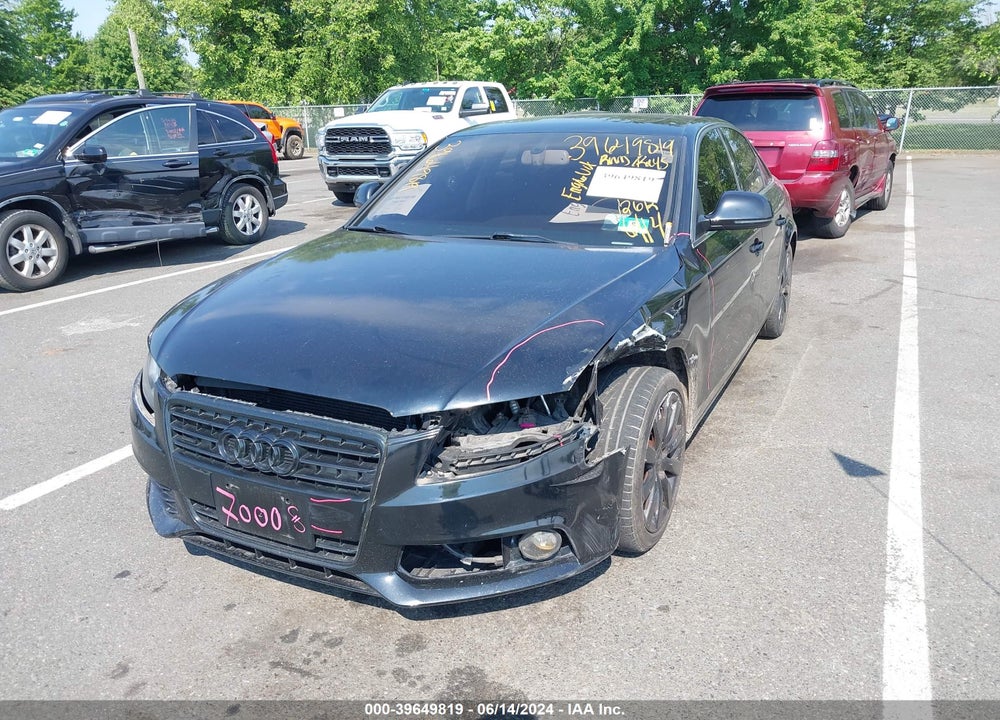 2009 AUDI A4 3.2 PREMIUM PLUS VIN: WAULK78K49N033327