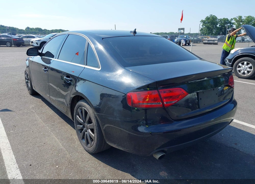 2009 AUDI A4 3.2 PREMIUM PLUS VIN: WAULK78K49N033327