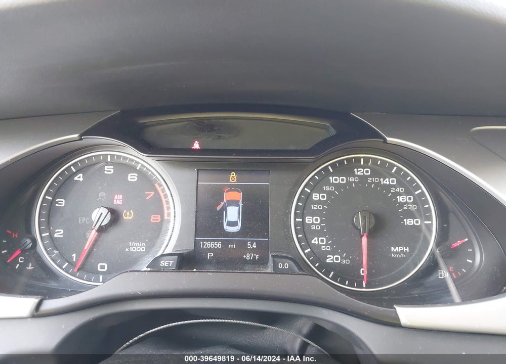 2009 AUDI A4 3.2 PREMIUM PLUS VIN: WAULK78K49N033327