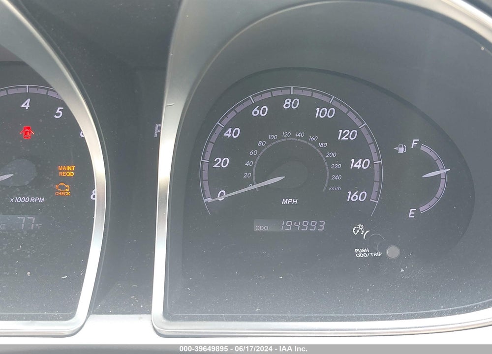 2011 TOYOTA AVALON VIN: 4T1BK3DB4BU406256