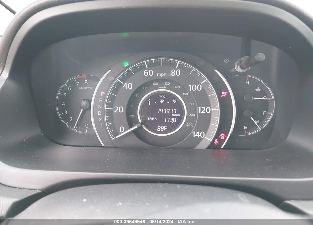 2013 HONDA CR-V EX-L VIN: 2HKRM4H70DH609702