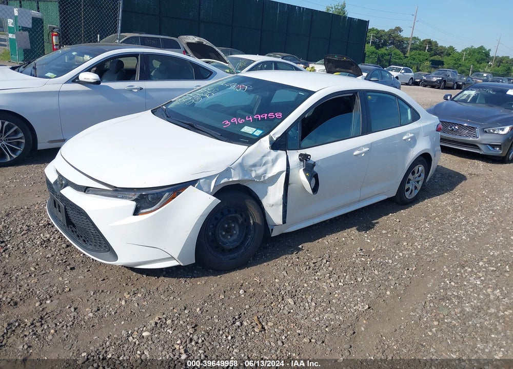 2021 TOYOTA COROLLA LE VIN: 5YFEPMAE3MP221185