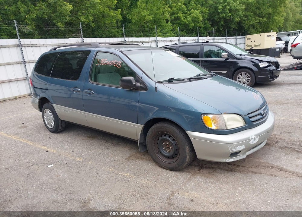 2002 TOYOTA SIENNA CE VIN: 4T3ZF19C12U432913