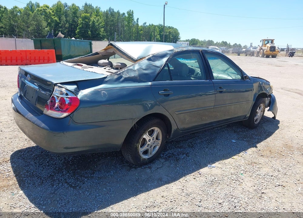 2005 TOYOTA CAMRY LE VIN: 4T1BE32K75U010675