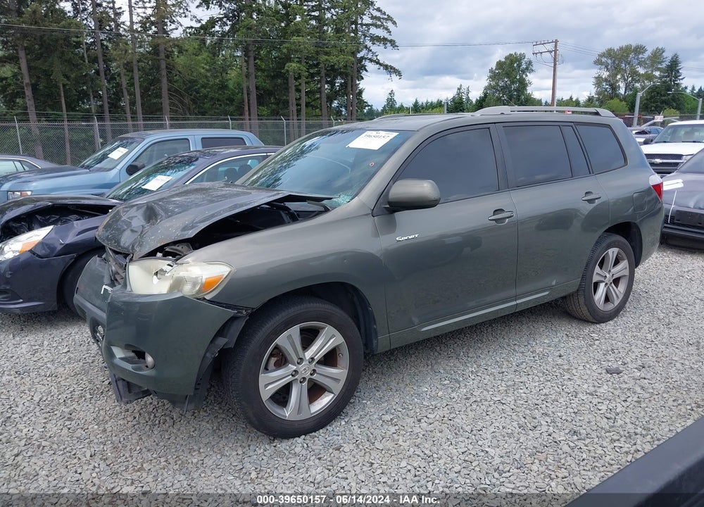 2008 TOYOTA HIGHLANDER SPORT VIN: JTEDS43A482045526