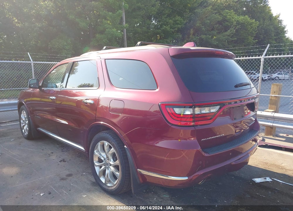 2016 DODGE DURANGO CITADEL VIN: 1C4RDHEG1GC419452