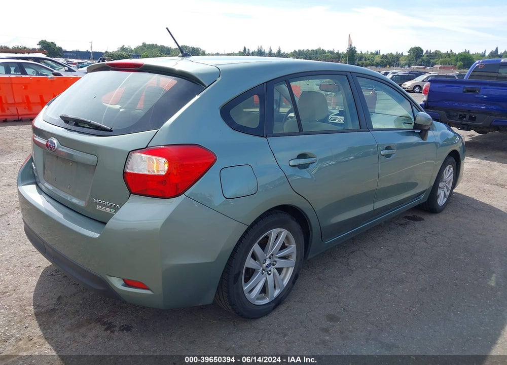 2016 SUBARU IMPREZA 2.0I PREMIUM VIN: JF1GPAB64GH350170