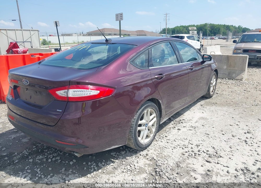 2013 FORD FUSION SE VIN: 3FA6P0H77DR117349