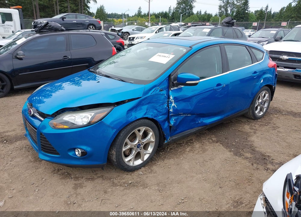2014 FORD FOCUS TITANIUM VIN: 1FADP3N21EL143401