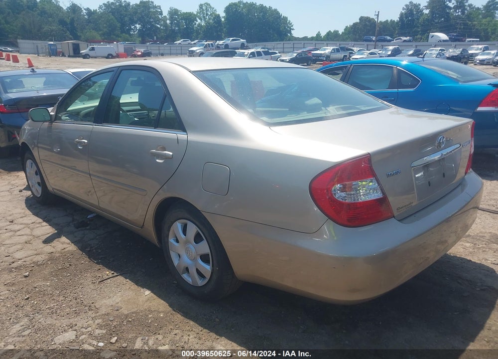 2004 TOYOTA CAMRY LE VIN: 4T1BE32K94U792881