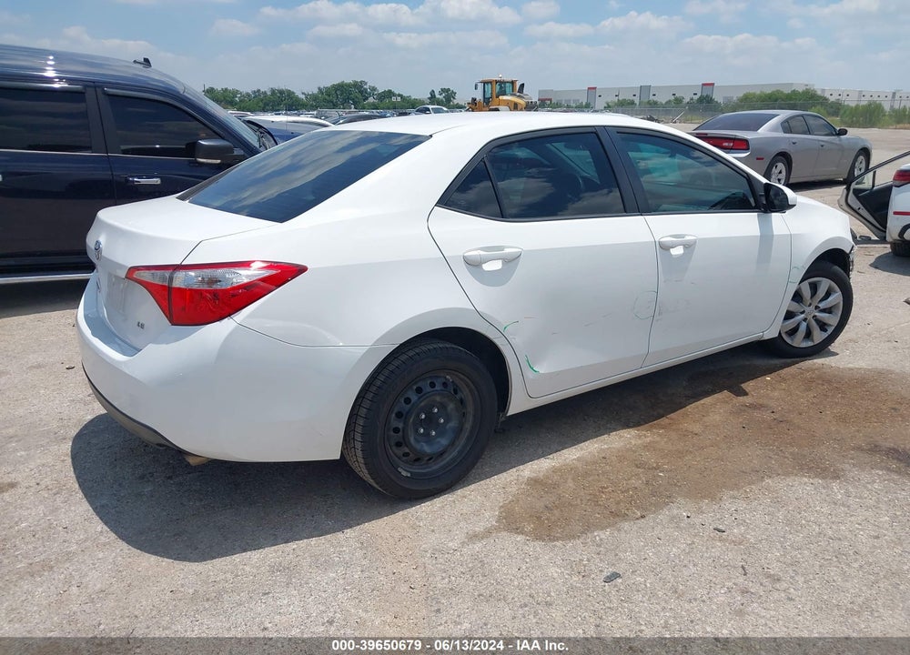 2015 TOYOTA COROLLA LE VIN: 5YFBURHE8FP226089
