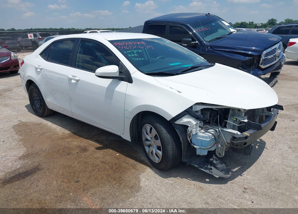 2015 TOYOTA COROLLA LE VIN: 5YFBURHE8FP226089