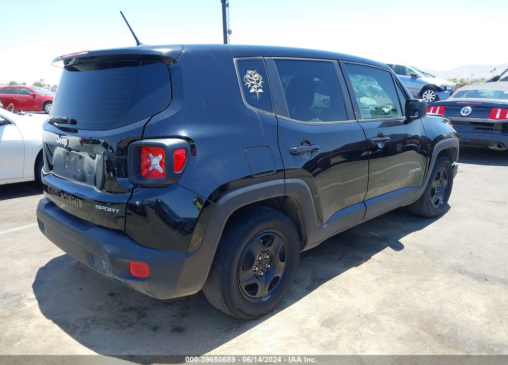 2017 JEEP RENEGADE SPORT FWD VIN: ZACCJAABXHPE53631