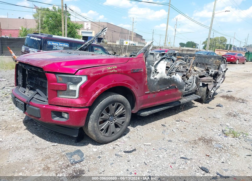 2017 FORD F-150 LARIAT VIN: 1FTEW1CG8HFA98822