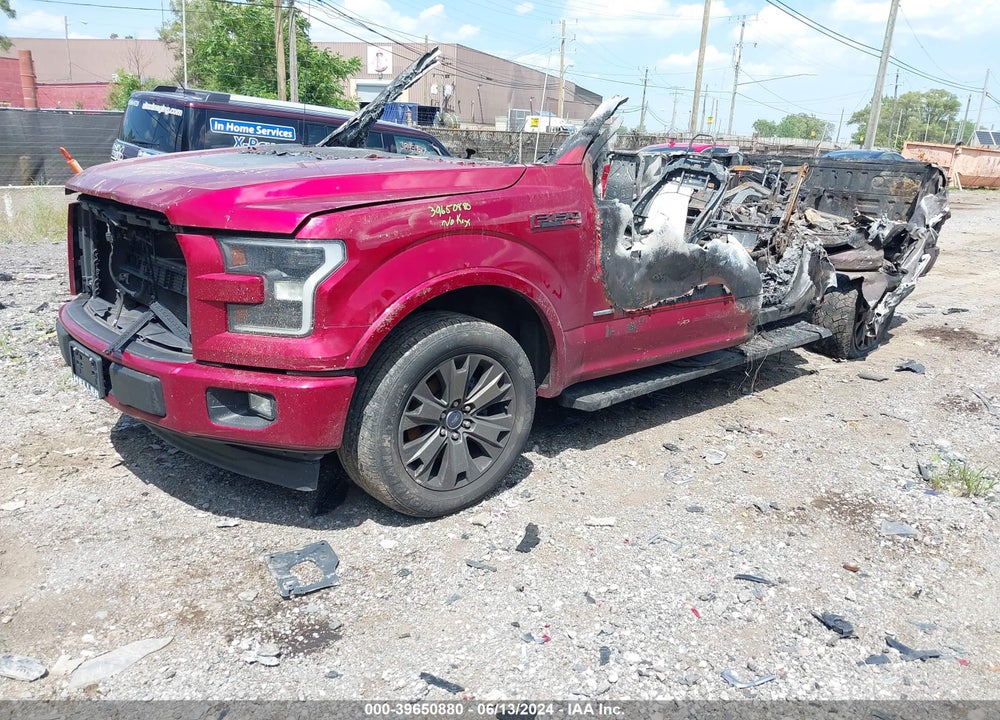2017 FORD F-150 LARIAT VIN: 1FTEW1CG8HFA98822