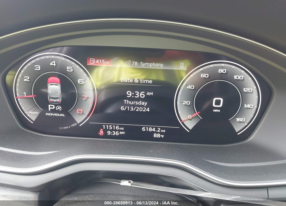 2024 AUDI A5 SPORTBACK PREMIUM PLUS 45 TFSI QUATTRO S TRONIC VIN: WAUFACF57RA049325