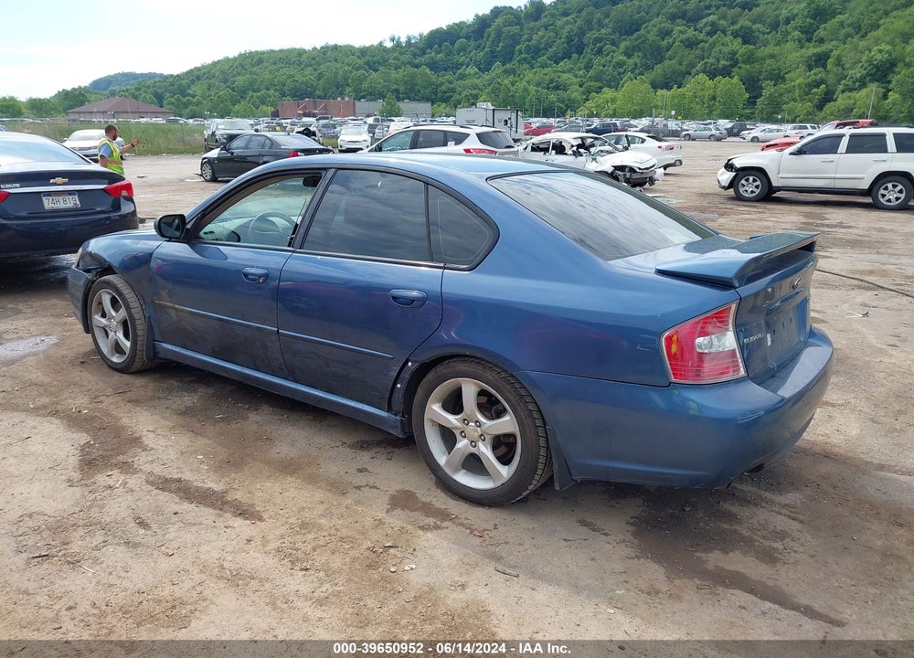 2007 SUBARU LEGACY 2.5I VIN: 4S3BL616576205391