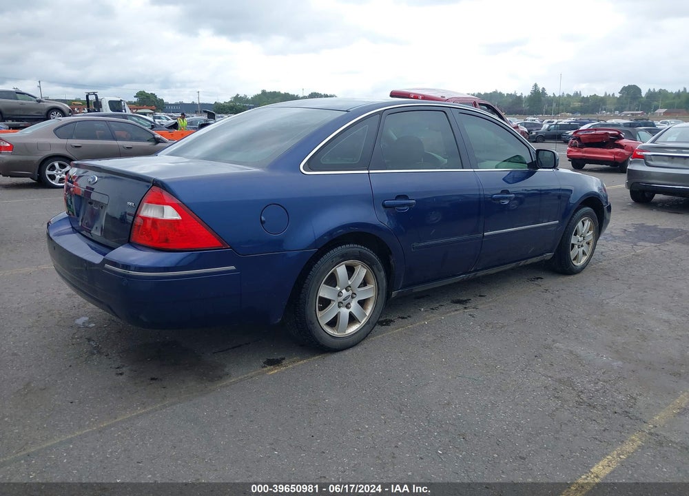 2005 FORD FIVE HUNDRED SEL VIN: 1FAFP27135G193037