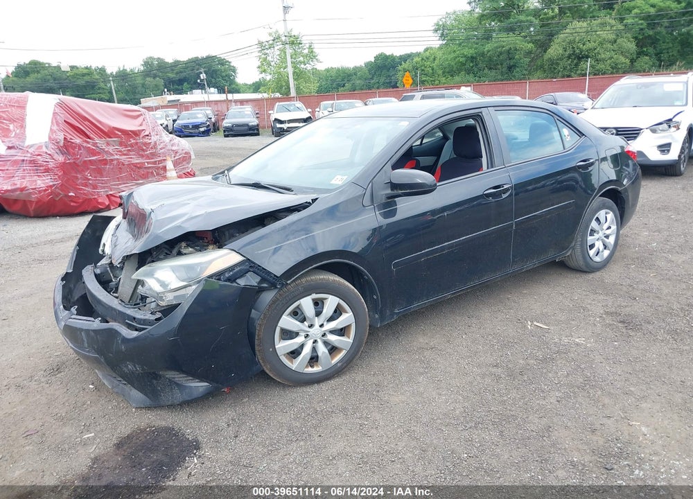 2016 TOYOTA COROLLA LE VIN: 2T1BURHE6GC538008