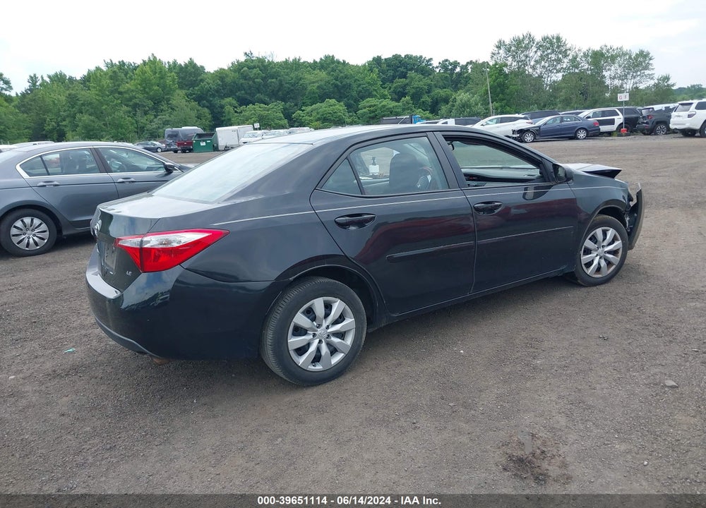 2016 TOYOTA COROLLA LE VIN: 2T1BURHE6GC538008