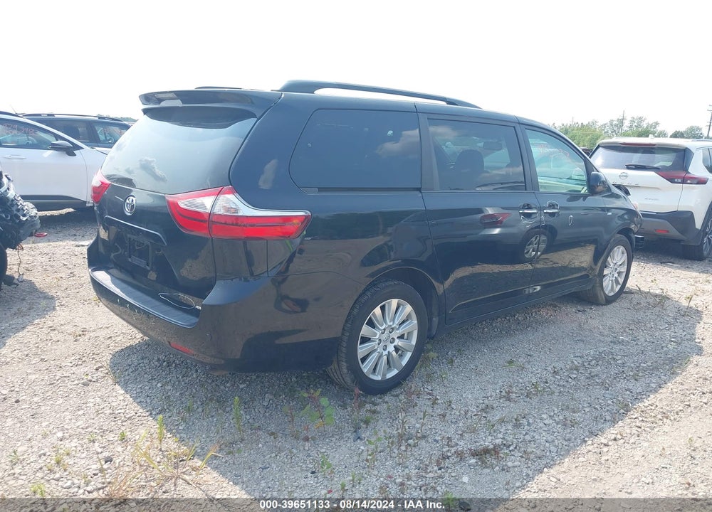 2017 TOYOTA SIENNA XLE 7 PASSENGER VIN: 5TDDZ3DC1HS179011