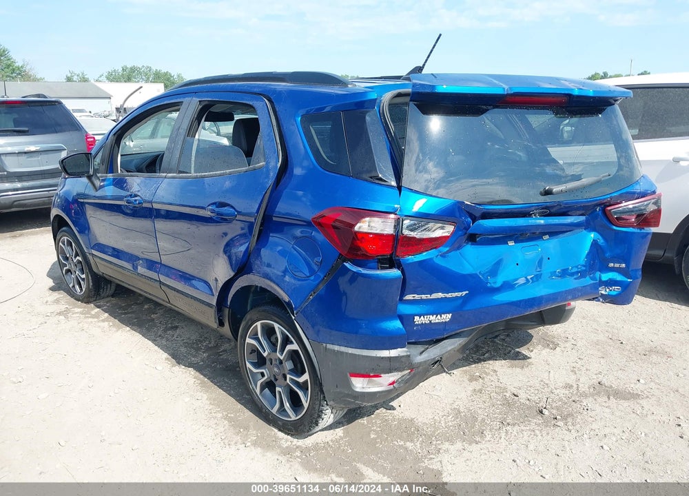 2020 FORD ECOSPORT SES VIN: MAJ6S3JL3LC337799