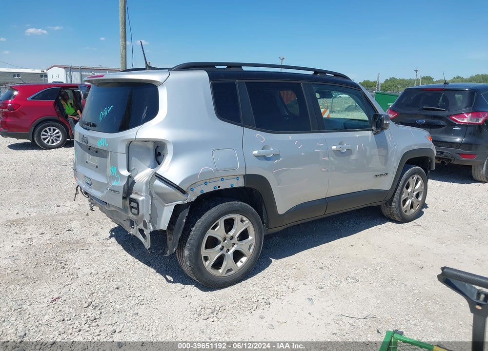 2019 JEEP RENEGADE LIMITED 4X4 VIN: ZACNJBD19KPJ90926
