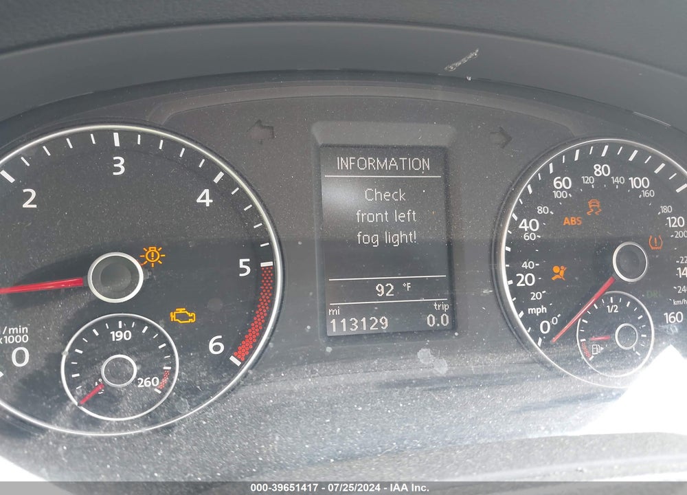 2014 VOLKSWAGEN PASSAT 2.0L TDI SE VIN: 1VWBN7A32EC066841