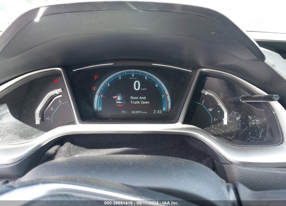 2017 HONDA CIVIC EX VIN: 19XFC2F7XHE207449