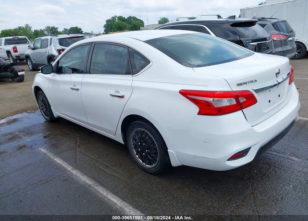2016 NISSAN SENTRA S VIN: 3N1AB7AP8GY325176