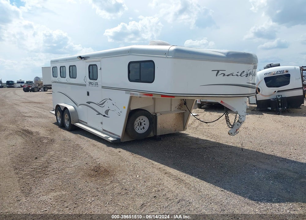 2013 TRAIL WEST HORSE TRAILER VIN: 49SH72624DP037142
