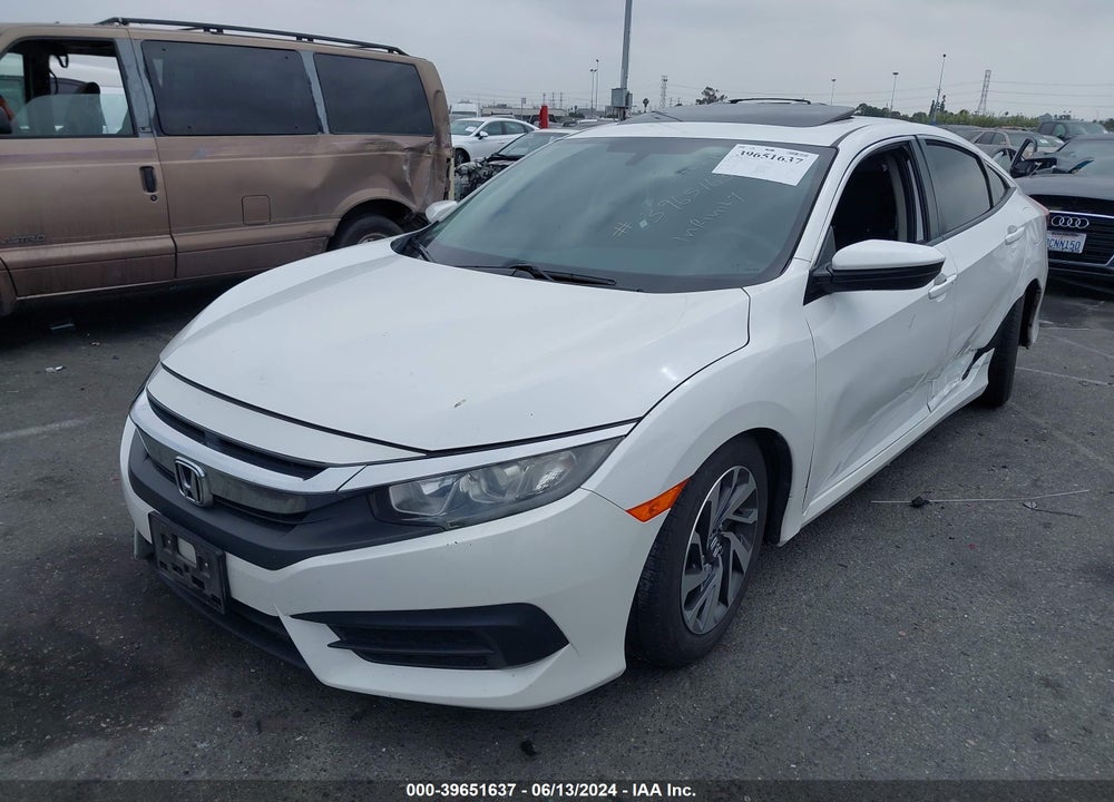 2018 HONDA CIVIC EX VIN: 2HGFC2F77JH557875