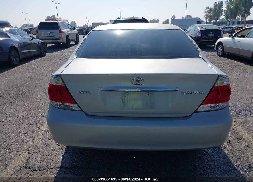 2005 TOYOTA CAMRY LE VIN: 4T1BE32K55U014434