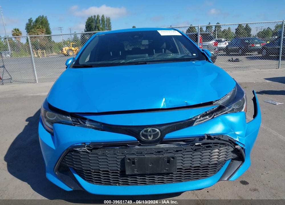 2019 TOYOTA COROLLA SE VIN: JTNK4RBE8K3015353