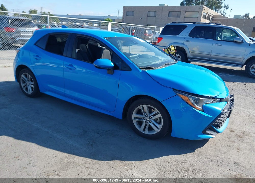 2019 TOYOTA COROLLA SE VIN: JTNK4RBE8K3015353
