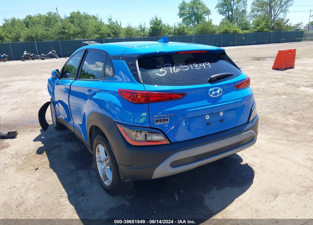 2022 HYUNDAI KONA SE VIN: KM8K2CAB3NU875640